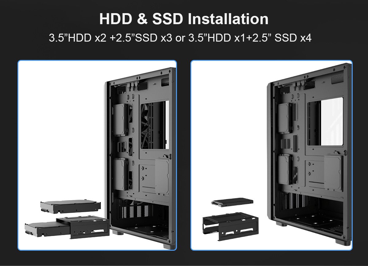 DIYPC DIY-G18-WD Black Case (Computer Cases - ATX Form) - Newegg.com